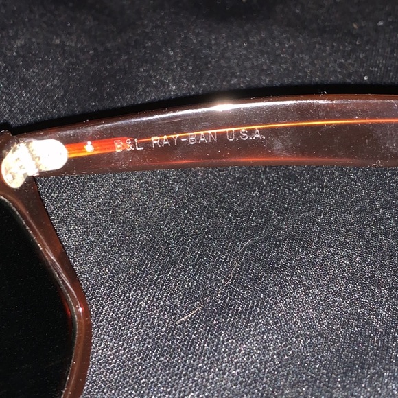 Ray Ban Bausch & Lomb Wayfarer Vintage Unisex Sunglasses Brown A5632 YRAS 50 22 - Picture 6 of 8